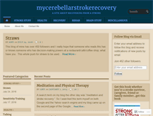 Tablet Screenshot of mycerebellarstrokerecovery.com